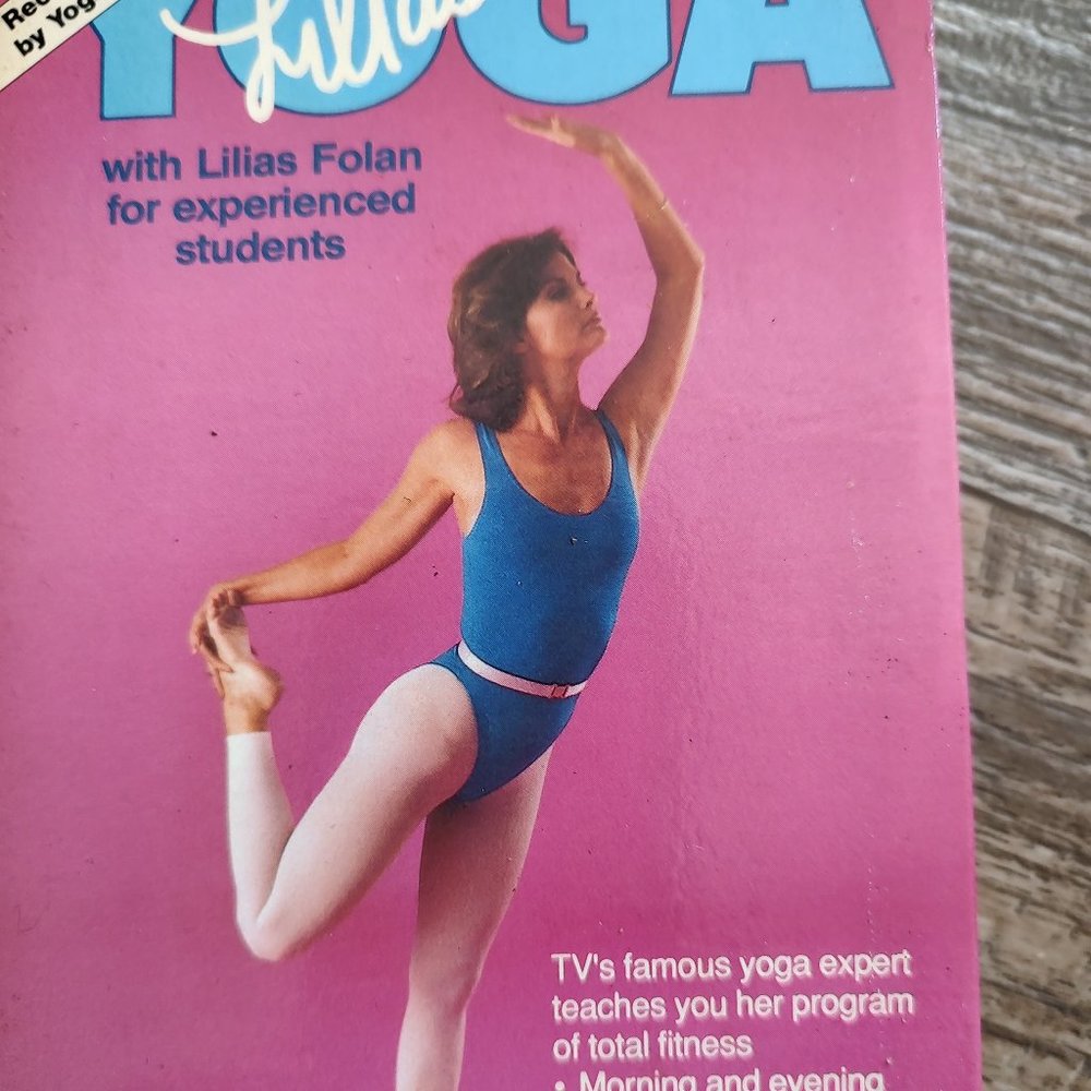 LiLas yoga Audio 2hr cassette 1987 for experienced students box is pink